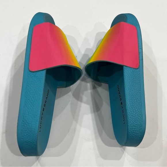 Lucky Brand Womens Size 8
Parker Pride Multicolored Ombre Slides Shoes Sandals - Picture 9 of 10